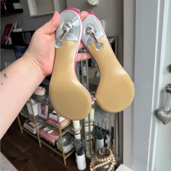 Mach & Mach Pink Bow Heels SZ 9.5/50 - Picture 2 of 8